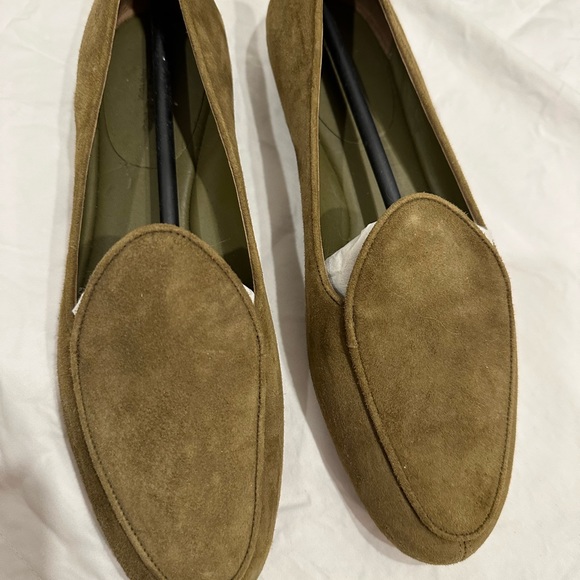 Lafayette 148 Suede Loafers green never worn - Picture 5 of 6